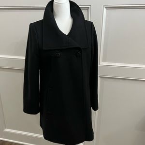 Black Wool Peacoat